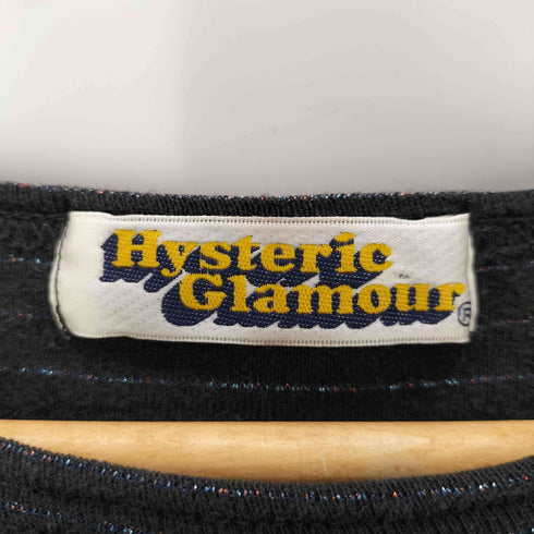 ヒステリックグラマー HYSTERIC GLAMOUR ROCK ガール ラメボーダーカットソー レディース FREE