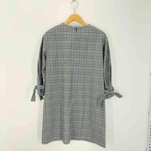 トミーヒルフィガー TOMMY HILFIGER 袖リボン チェック柄ワンピース レディース JPN:4