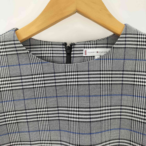 トミーヒルフィガー TOMMY HILFIGER 袖リボン チェック柄ワンピース レディース JPN:4