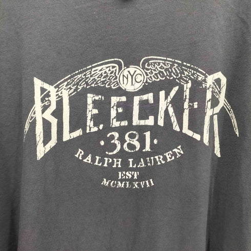 ポロバイラルフローレン Polo by RALPH LAUREN 90S BLEECKER プリント S/S クルーネック Tシャツ メンズ import:XL