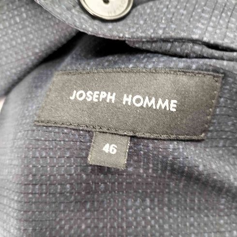 ジョゼフオム JOSEPH HOMME シアサッカーシングルブレスト2Bテーラードジャケットセットアップ 背抜き メンズ 46/46