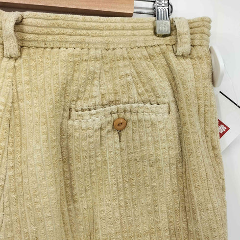 エディーバウアー Eddie Bauer 90S 白タグ 太畝 コーデュロイ 2タック スラックス パンツ メンズ PETITE 18