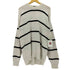 エディーバウアー Eddie Bauer 80‐90S 黒タグ ボーダー コットン ニット セーター メンズ import:XL