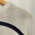 エディーバウアー Eddie Bauer 80‐90S 黒タグ ボーダー コットン ニット セーター メンズ import:XL