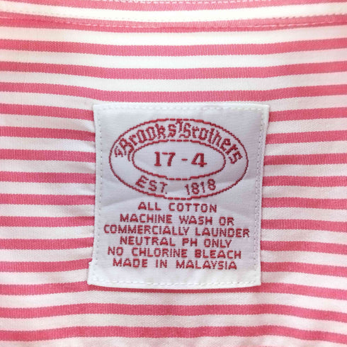 ブルックスブラザーズ BROOKS BROTHERS ノンアイロン ストライプ BDシャツ メンズ 17-4