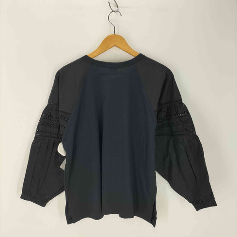 グリーンレーベルリラクシング GREEN LABEL RELAXING レース切り替えドッキングカットソー レディース FREE