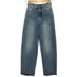 アダムエロペ Adam et Rope BICOLOR CURVY FIT JEAN バイカラーワイドデニムパンツ レディース 0