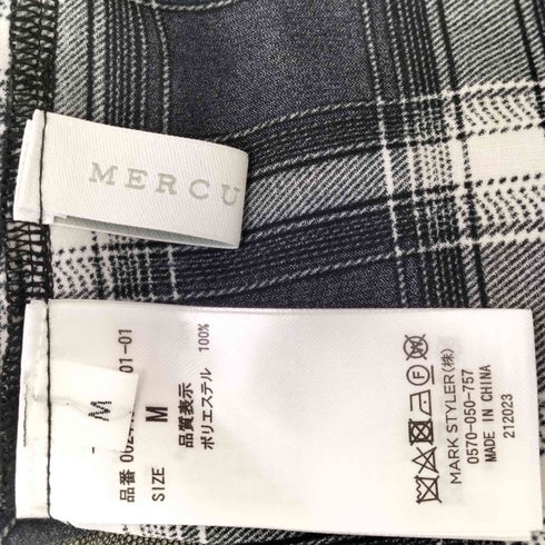 マーキュリーデュオ MERCURYDUO 2WAYチェックチュールワンピース レディース JPN:M
