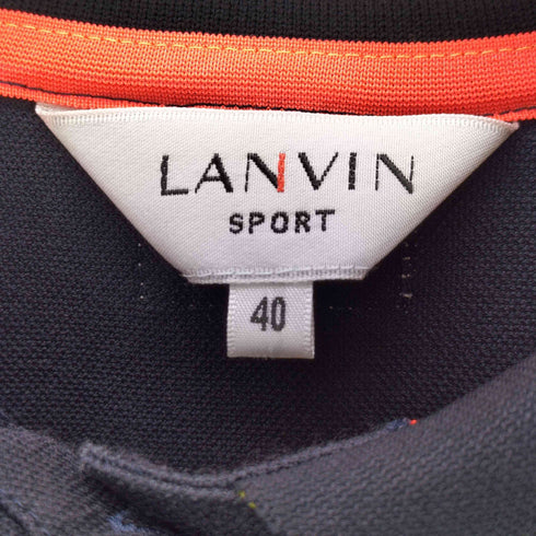 ラバンスポーツ LANVIN SPORT 刺繍ポロシャツ レディース JPN:40