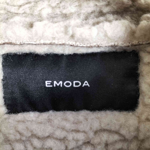 エモダ EMODA 21AW ショートフェイクムートンブルゾン レディース FREE