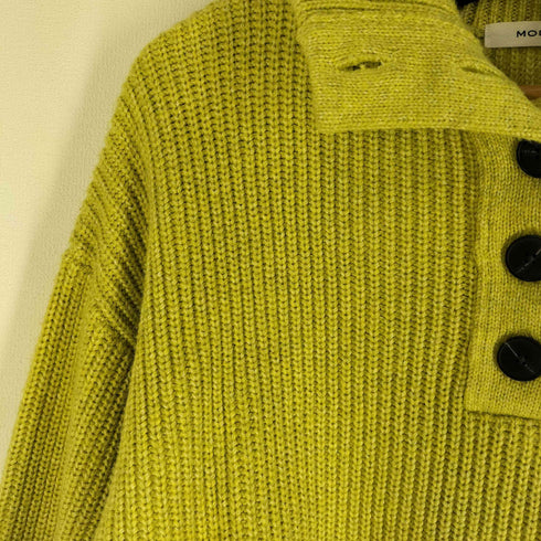 マウジー moussy 22AW BUTTON UP HI NECK セーター レディース FREE