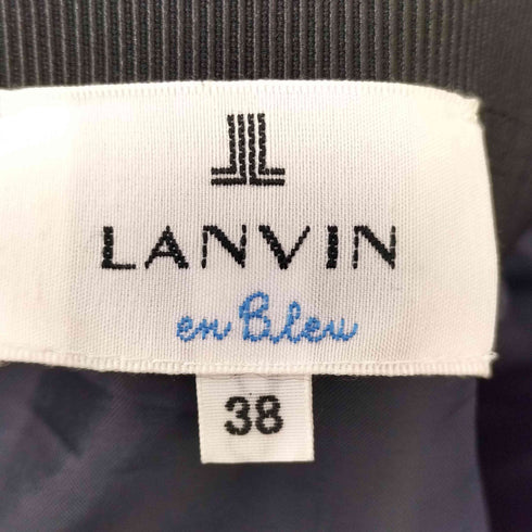 ランバンオンブルー LANVIN en Bleu プリーツスカート レディース 38