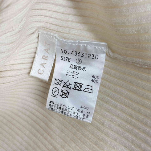 リリアンカラット LILLIAN CARAT ZIPデザインオフショルニット レディース JPN:2