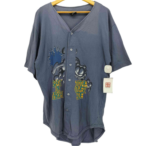 GARMENT GRAPHICS 90S USA製 キャラクタープリント ベースボール シャツ メンズ import:L