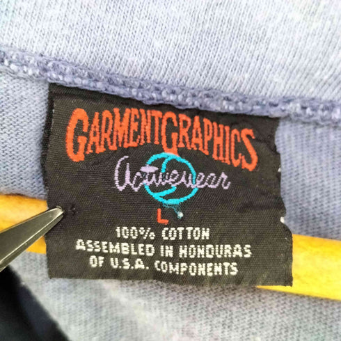 GARMENT GRAPHICS 90S USA製 キャラクタープリント ベースボール シャツ メンズ import:L
