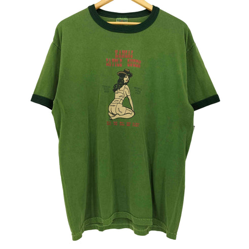 ジャージーズ JERZEES 90S プリント S/S リンガー Tシャツ 後染め メンズ import:L
