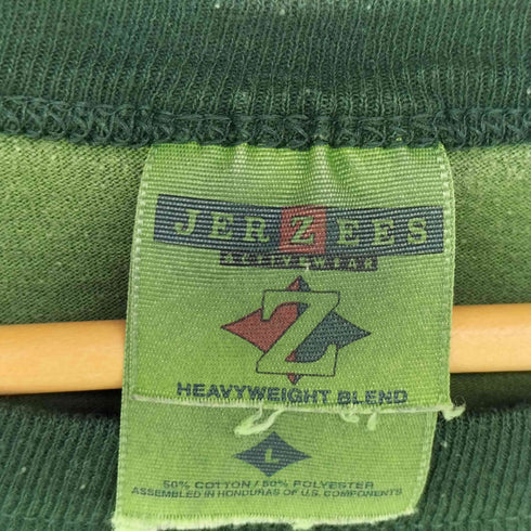 ジャージーズ JERZEES 90S プリント S/S リンガー Tシャツ 後染め メンズ import:L