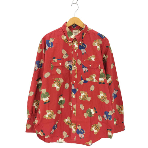 カールヘルム Karl Helmut クマ ラグビー 総柄シャツ メンズ JPN:L