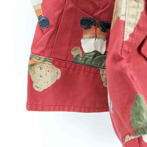 カールヘルム Karl Helmut クマ ラグビー 総柄シャツ メンズ JPN:L