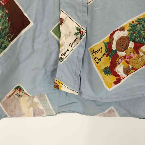 ピンクハウス PINK HOUSE 襟コーデュロイ クリスマス クマ 総柄シャツ レディース