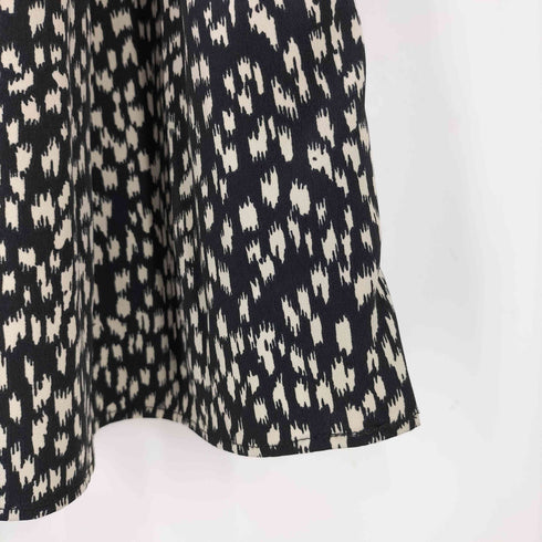 ラウンジドレス Loungedress レオパードプリーツスカート レディース FREE