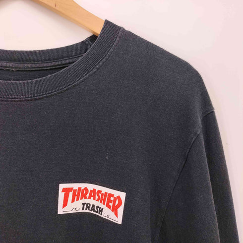 スラッシャー THRASHER ロゴ プリント L/S Tシャツ メンズ import:M
