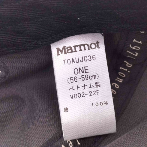 マーモット MARMOT ロゴ刺繍ジェットキャップ メンズ ONE SIZE
