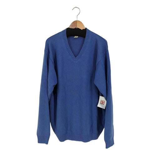 エルエルビーン L.L.Bean 香港製 Vネックコットンニット メンズ import:XL