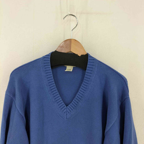 エルエルビーン L.L.Bean 香港製 Vネックコットンニット メンズ import:XL