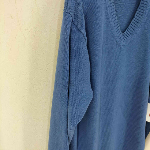 エルエルビーン L.L.Bean 香港製 Vネックコットンニット メンズ import:XL