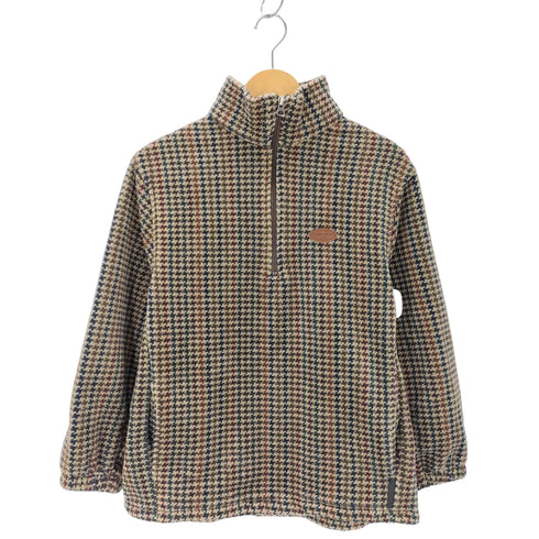 ウールリッチ WOOLRICH 千鳥柄 ハーフジップフリースプルオーバー メンズ JPN:S