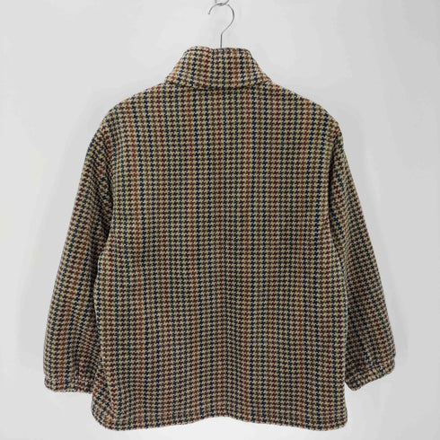 ウールリッチ WOOLRICH 千鳥柄 ハーフジップフリースプルオーバー メンズ JPN:S