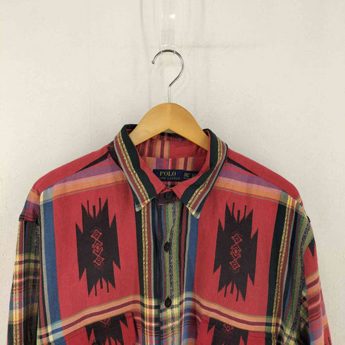 ポロラルフローレン POLO RALPH LAUREN ネイティブ柄 チマヨ コットンシャツ メンズ 2XLT