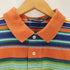ポロバイラルフローレン Polo by RALPH LAUREN CUSTOM FIT ポニー刺しゅう マルチカラー ボーダー柄ポロシャツ メンズ XL