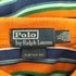 ポロバイラルフローレン Polo by RALPH LAUREN CUSTOM FIT ポニー刺しゅう マルチカラー ボーダー柄ポロシャツ メンズ XL