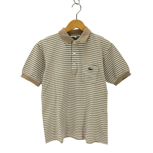 シュミーズラコステ CHEMISE LACOSTE 90s ワニ刺しゅうボーダー柄ポロシャツ レディース 4
