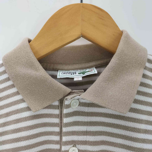 シュミーズラコステ CHEMISE LACOSTE 90s ワニ刺しゅうボーダー柄ポロシャツ レディース 4