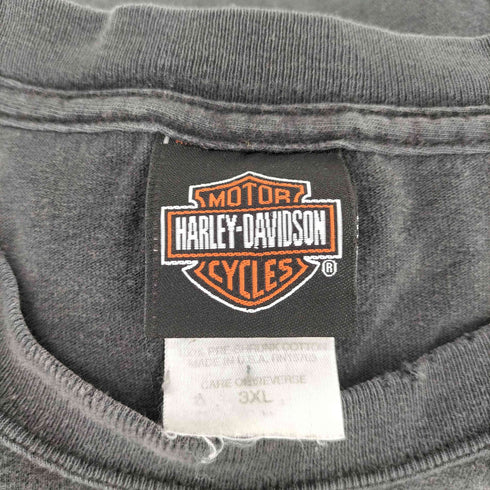 ハーレーダビッドソン HARLEY-DAVIDSON S/S バックプリントTシャツ リメイク レディース 3XL