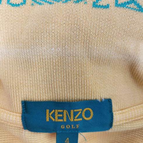 ケンゾーゴルフ KENZO GOLF S/S エスニック柄ジップポロシャツ メンズ JPN:4