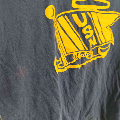 ジャンピンジャップフラッシュ JUMPIN JAP FLASH USN フラッグ プリント ダブルフェイス クルーネック Tシャツ メンズ JPN:M