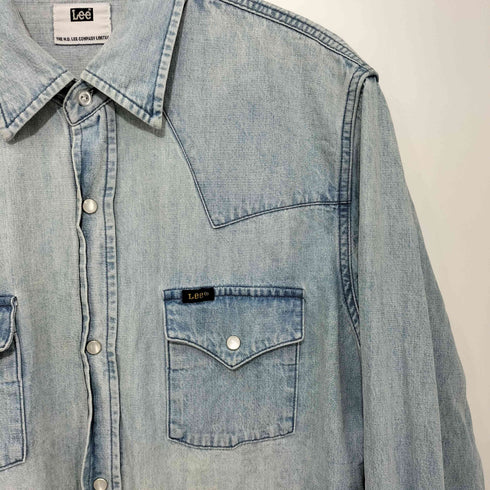 リー Lee L/S デニムウエスタンシャツ メンズ import:XL