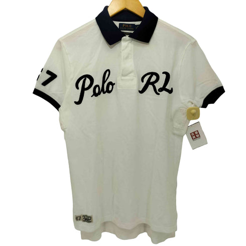 ポロラルフローレン POLO RALPH LAUREN 筆記体ロゴ 半袖ポロシャツ メンズ M
