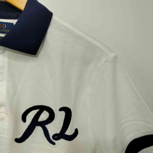 ポロラルフローレン POLO RALPH LAUREN 筆記体ロゴ 半袖ポロシャツ メンズ M