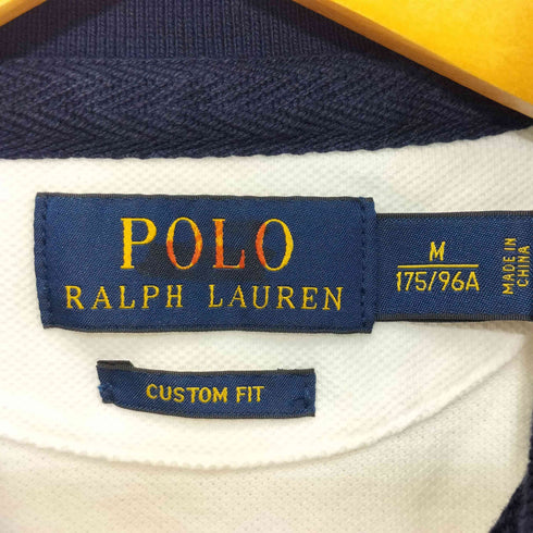 ポロラルフローレン POLO RALPH LAUREN 筆記体ロゴ 半袖ポロシャツ メンズ M