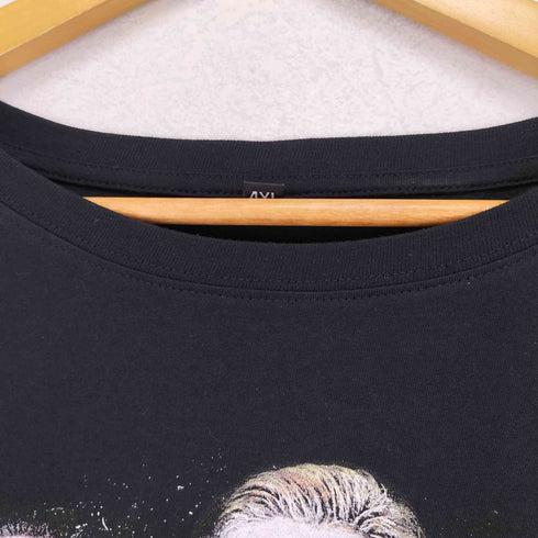 フロントプリントバンドTシャツ メンズ 4L