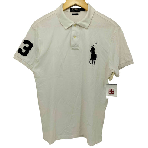 ポロラルフローレン POLO RALPH LAUREN ビッグポニー 胸刺繍 鹿の子ポロシャツ メンズ L