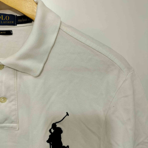 ポロラルフローレン POLO RALPH LAUREN ビッグポニー 胸刺繍 鹿の子ポロシャツ メンズ L