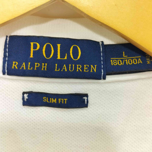 ポロラルフローレン POLO RALPH LAUREN ビッグポニー 胸刺繍 鹿の子ポロシャツ メンズ L