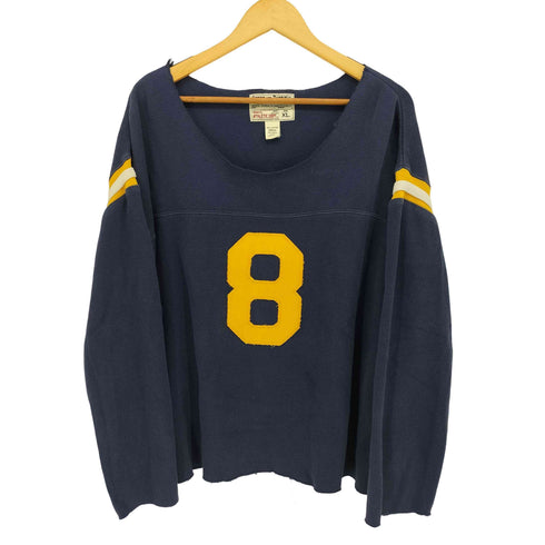 STEEVE AND BARRY`S 90S カットオフ ナンバーパッチ トレーナー メンズ import:XL
