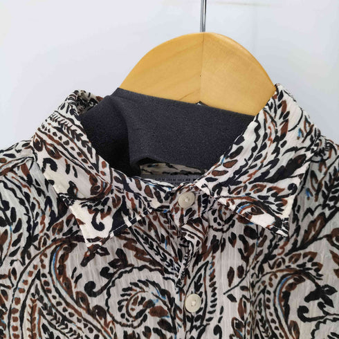 ザラ ZARA 総柄L/Sシャツ メンズ JPN:M